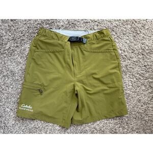 Cabelas Guidewear Shorts Size Large Men 9" Inseam Green Outdoors Gorpcore
